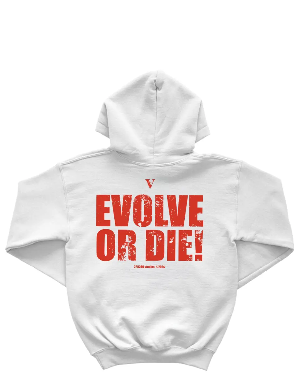 Hanorac alb_Evolve or die!_spate.jpg