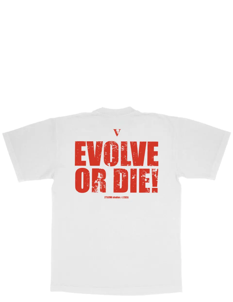 Tricou alb_Evolve or die!_spate.jpg